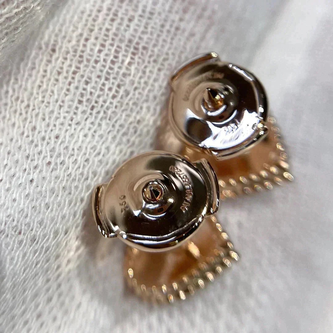 Pomuse HEART CARNELIAN STUD EARRINGS