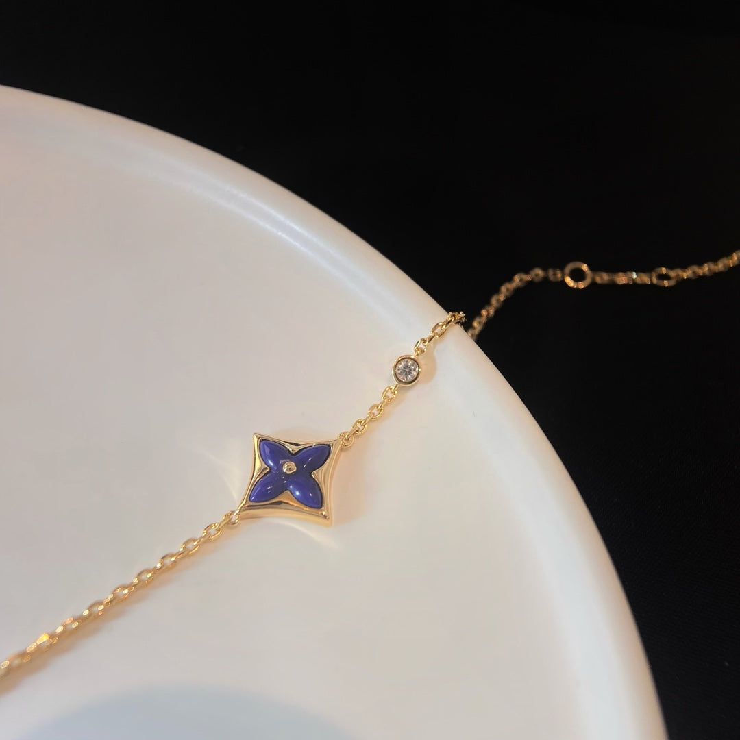 Pomuse COLOR STAR PINK GOLD DIAMOND BRACELET