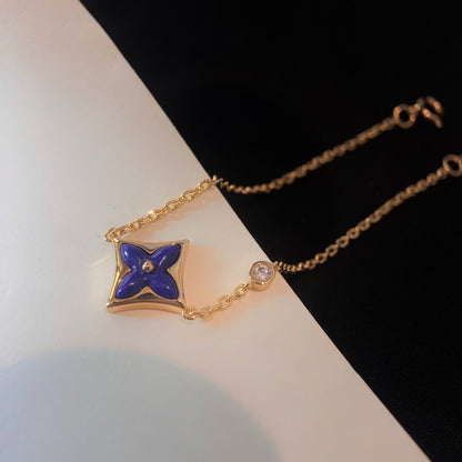 Pomuse COLOR STAR PINK GOLD DIAMOND BRACELET