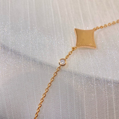 Pomuse COLOR STAR PINK GOLD DIAMOND BRACELET
