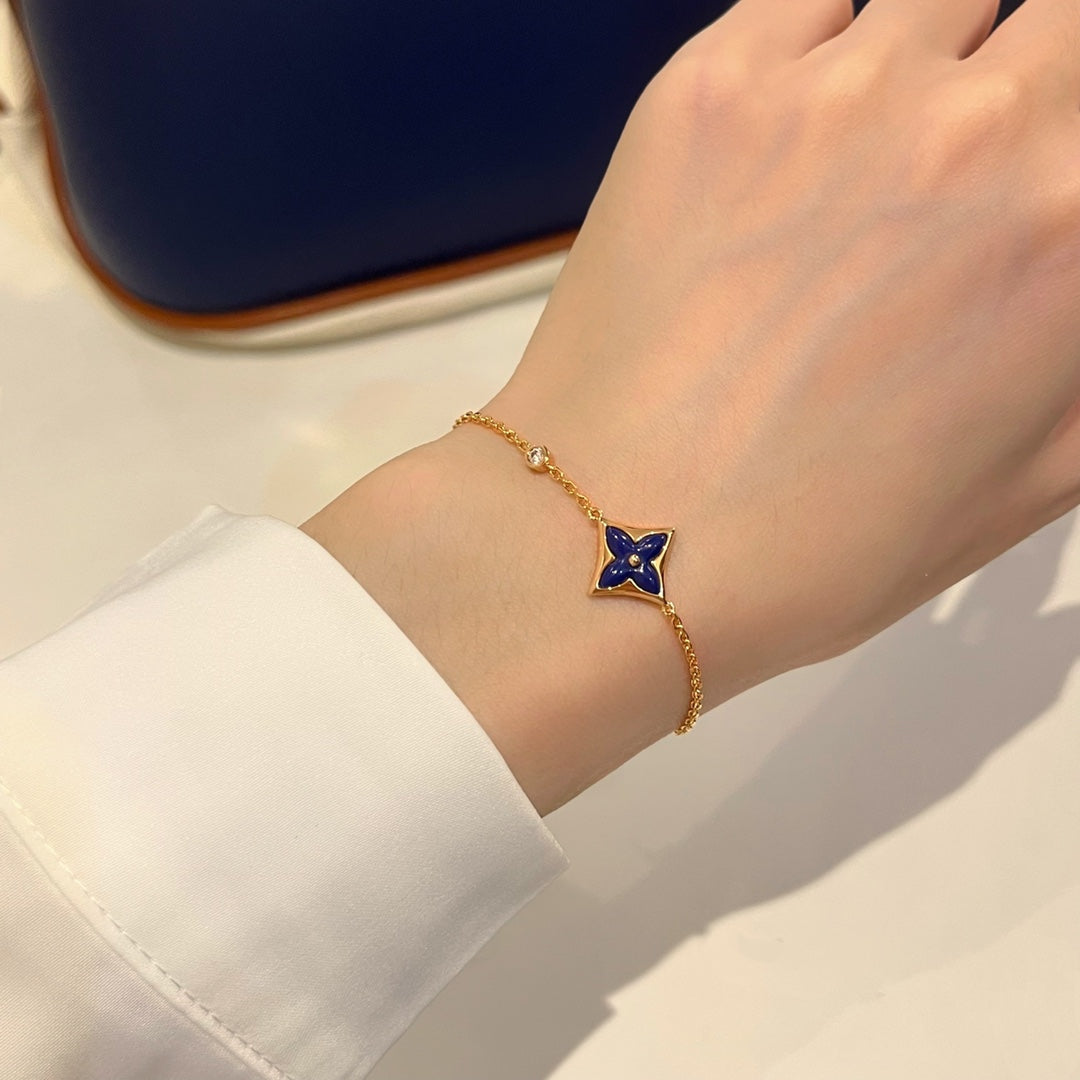 Pomuse COLOR STAR PINK GOLD DIAMOND BRACELET