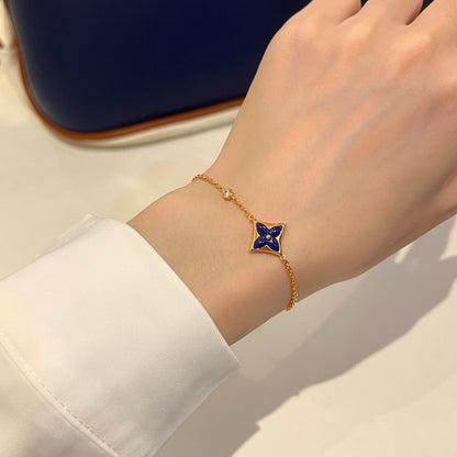 Pomuse COLOR STAR PINK GOLD DIAMOND BRACELET