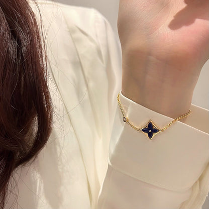 Pomuse COLOR STAR PINK GOLD DIAMOND BRACELET
