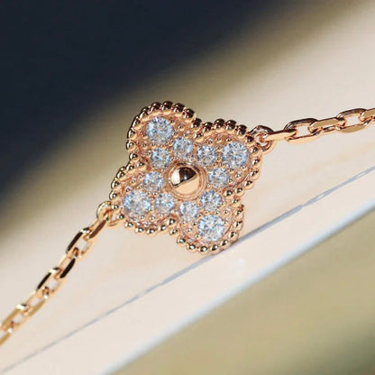 Pomuse CLOVER 20 MOTIFS LASER DIAMOND NECKLACE