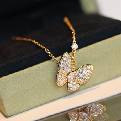 Pomuse BUTTERFLY DIAMOND NECKLACE