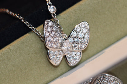 Pomuse BUTTERFLY DIAMOND NECKLACE