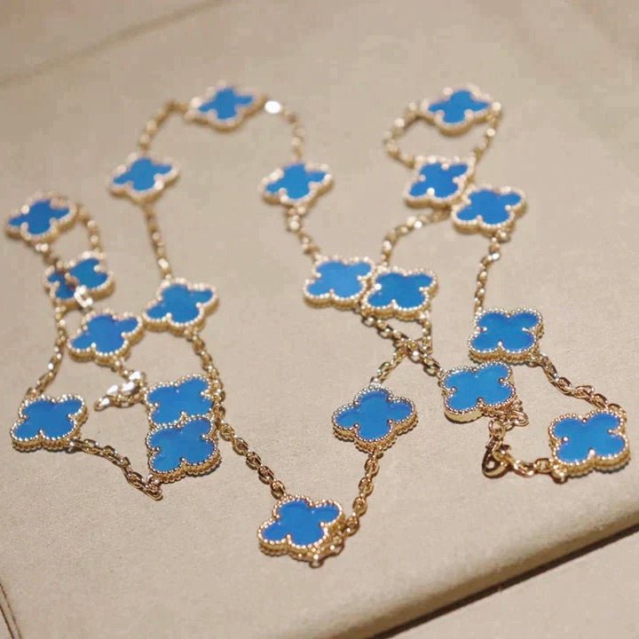 Pomuse CLOVER 20 MOTIFS TURQUOISE GOLD