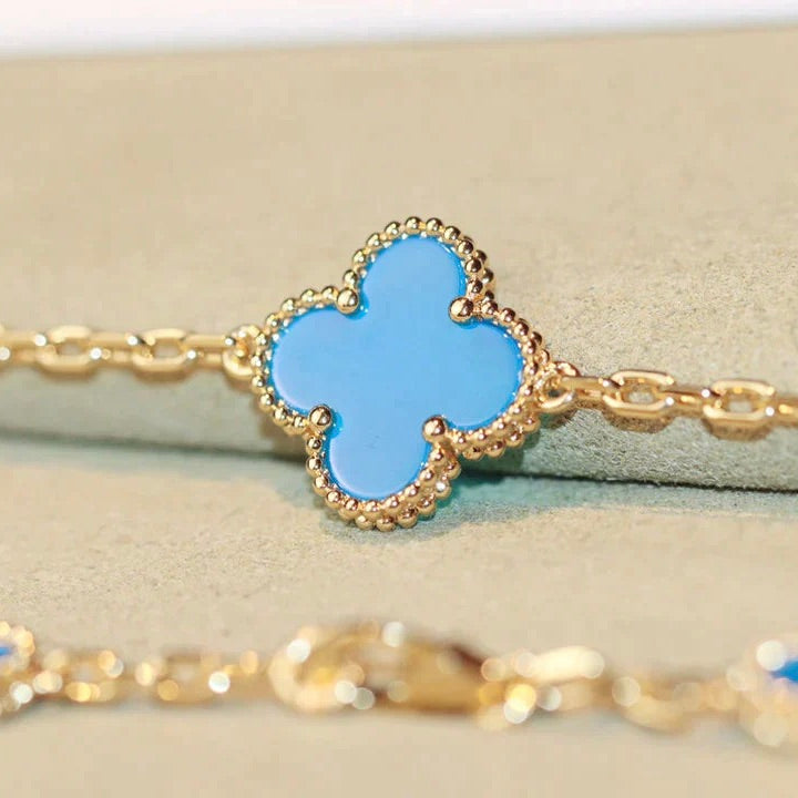 Pomuse CLOVER 20 MOTIFS TURQUOISE GOLD