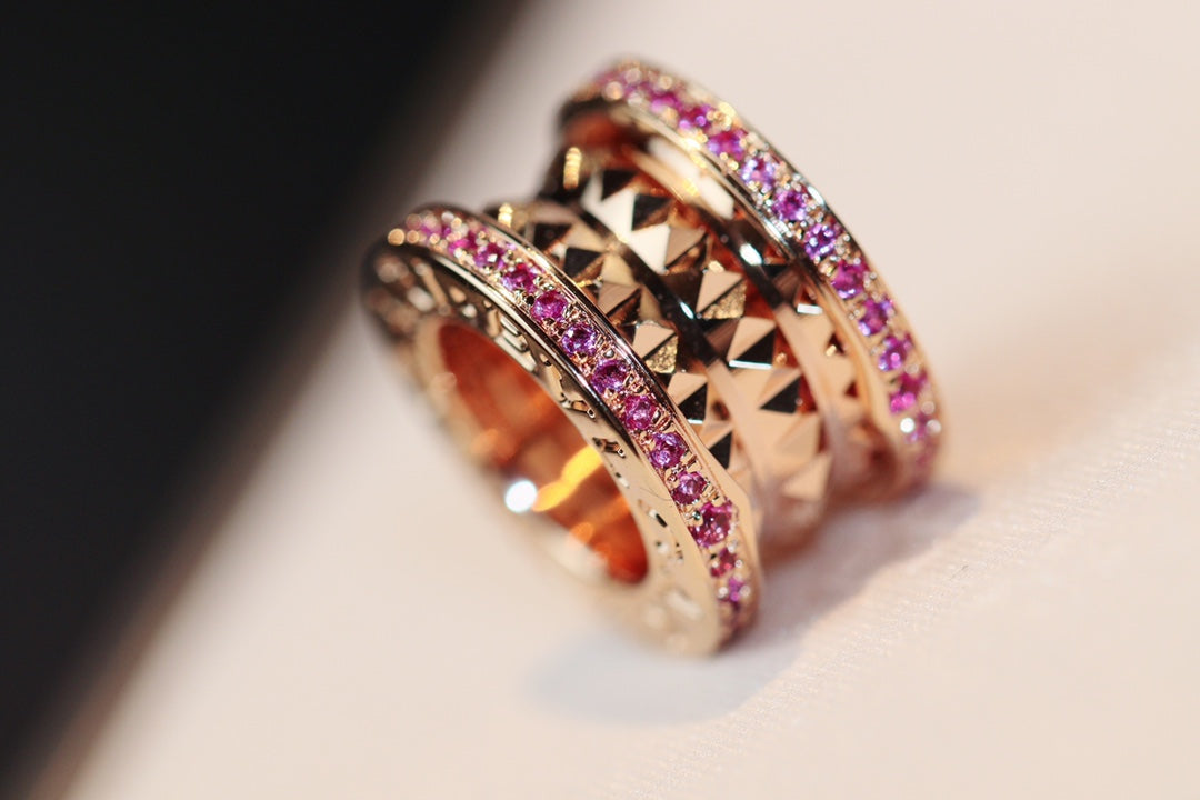Pomuse ZERO 1 ROCK PINK GOLD PINK DIAMOND NECKLACE