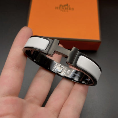 Pomuse H BRACELET 12MM BLACK WHITE CERAMIC