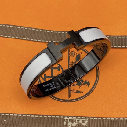 Pomuse H BRACELET 12MM BLACK WHITE CERAMIC