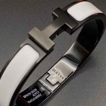 Pomuse H BRACELET 12MM BLACK WHITE CERAMIC