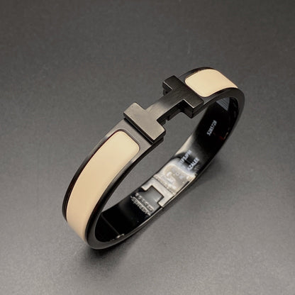 Pomuse H BRACELET 12MM BLACK BEIGE CERAMIC