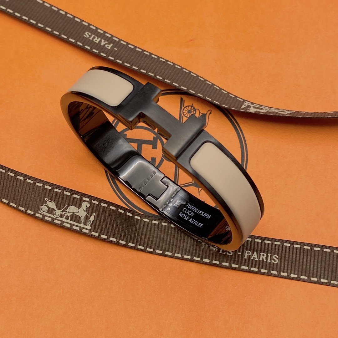 Pomuse H BRACELET 12MM BLACK BEIGE CERAMIC