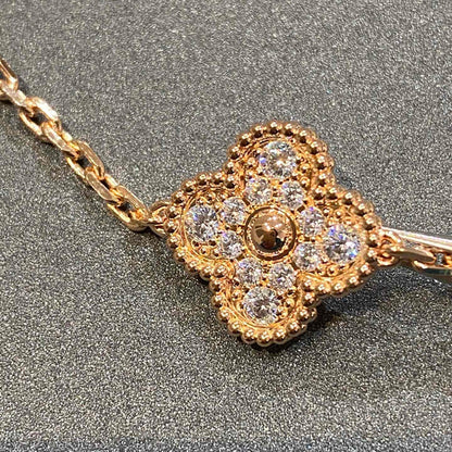 Pomuse CLOVER 5 MOTIFS  FULL DIAMOND BRACELET