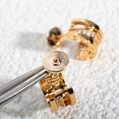 Pomuse ZERO 1 PINK GOLD DIAMONDS EARRINGS