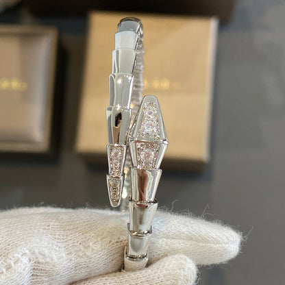 Pomuse SERPENTI BRACELET DIAMONDS SILVER