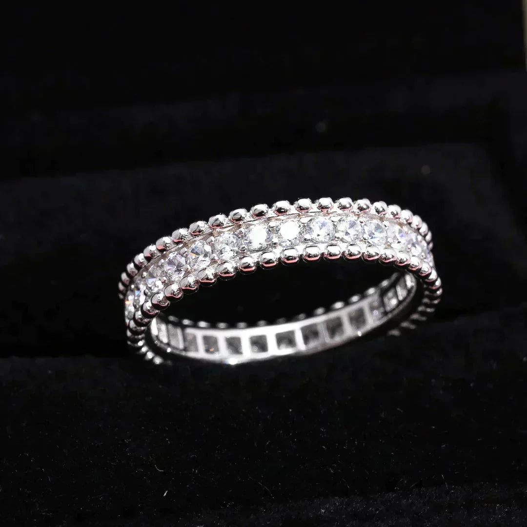 Pomuse PERLEE DIAMOND SILVER RING