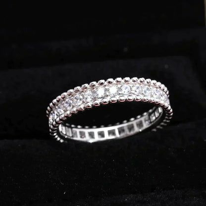 Pomuse PERLEE DIAMOND SILVER RING