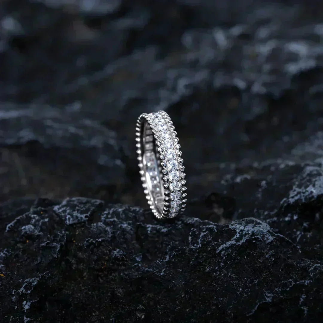 Pomuse PERLEE DIAMOND SILVER RING