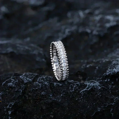 Pomuse PERLEE DIAMOND SILVER RING