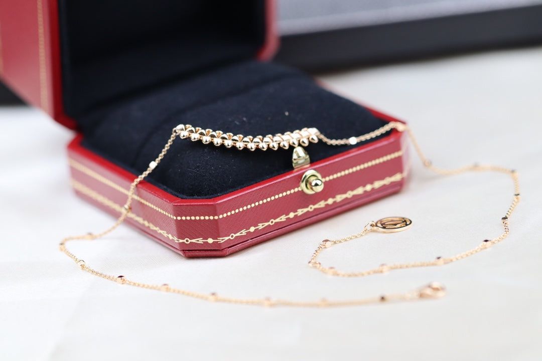 Pomuse CLASH PINK GOLD NECKLACE
