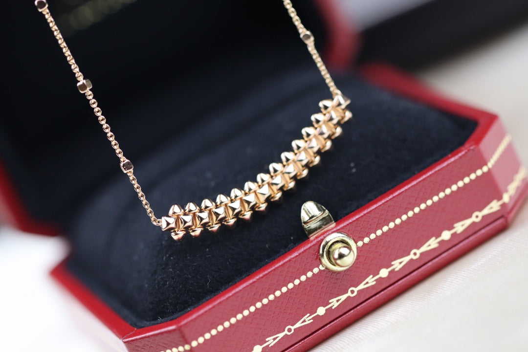 Pomuse CLASH PINK GOLD NECKLACE