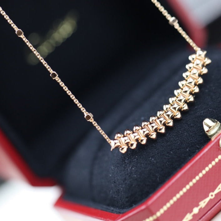 Pomuse CLASH PINK GOLD NECKLACE