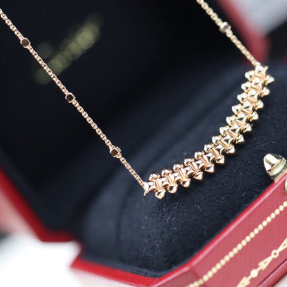 Pomuse CLASH PINK GOLD NECKLACE