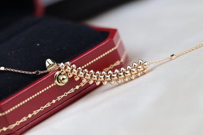 Pomuse CLASH PINK GOLD NECKLACE