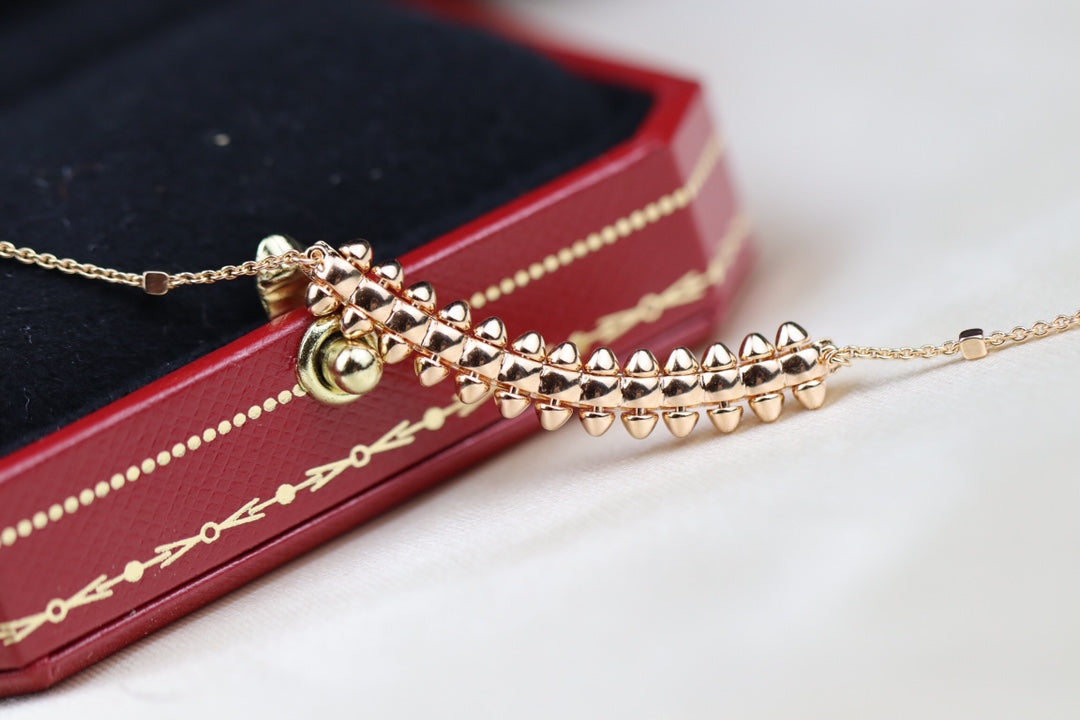 Pomuse CLASH PINK GOLD NECKLACE
