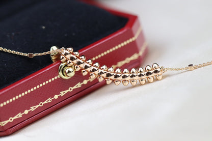 Pomuse CLASH PINK GOLD NECKLACE