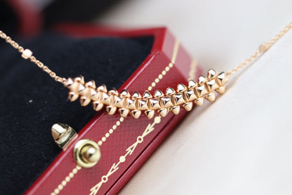 Pomuse CLASH PINK GOLD NECKLACE