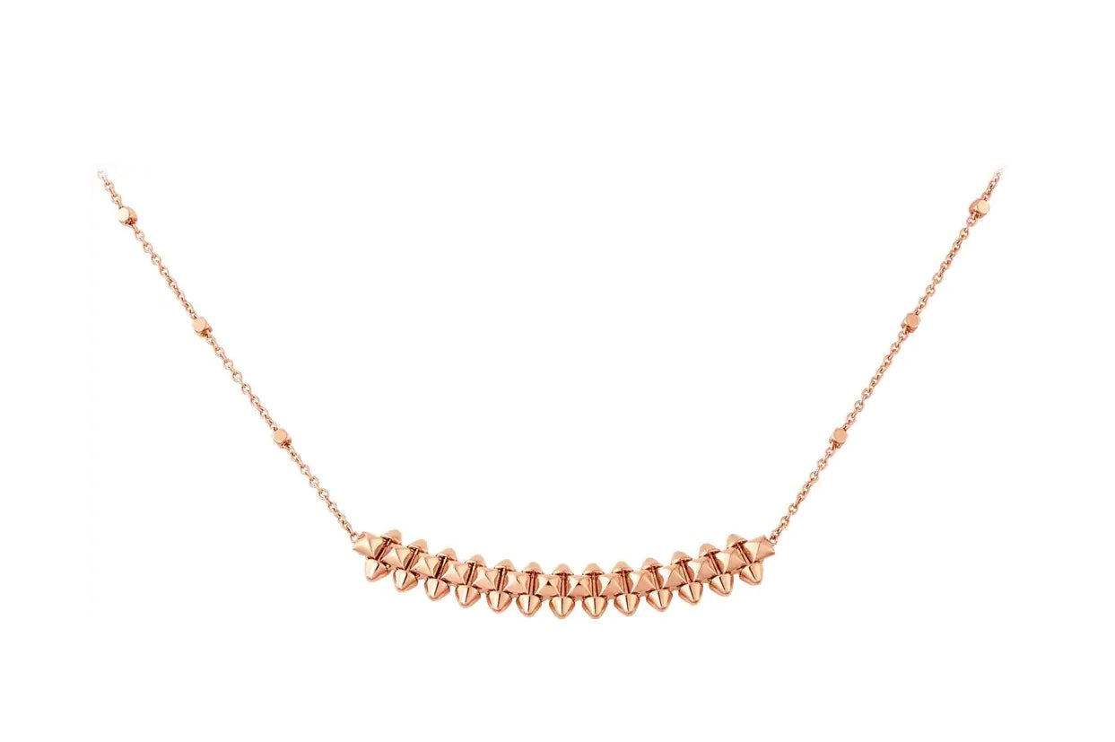 Pomuse CLASH PINK GOLD NECKLACE