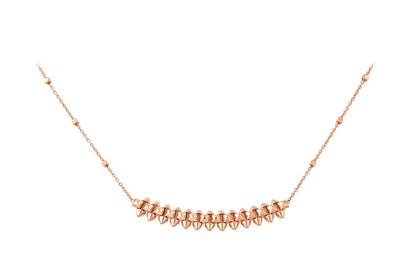 Pomuse CLASH PINK GOLD NECKLACE