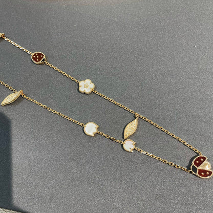 Pomuse LUCKY SPRING 15 MOTIFS GOLD NECKLACE