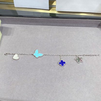 Pomuse LUCKY SPRING SILVER BRACELET 4 MOTIF