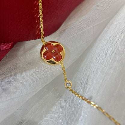 Pomuse SUN PEDANT CARNELIAN BRACELET