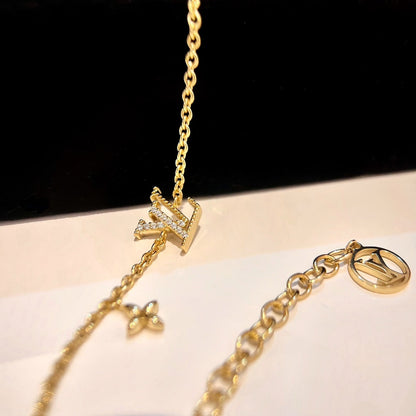 Pomuse LOGO STAR MOTIF GOLD BRACELET