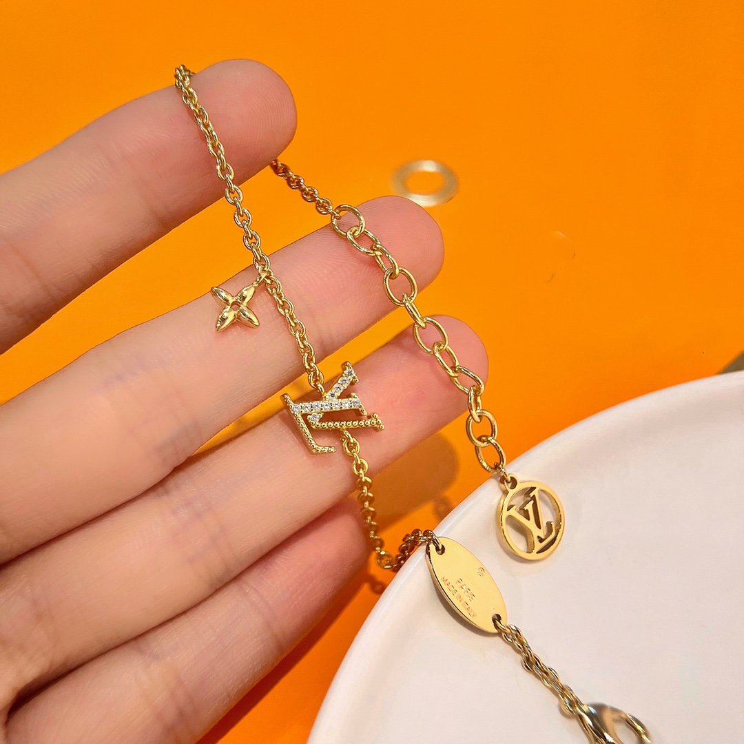 Pomuse LOGO STAR MOTIF GOLD BRACELET