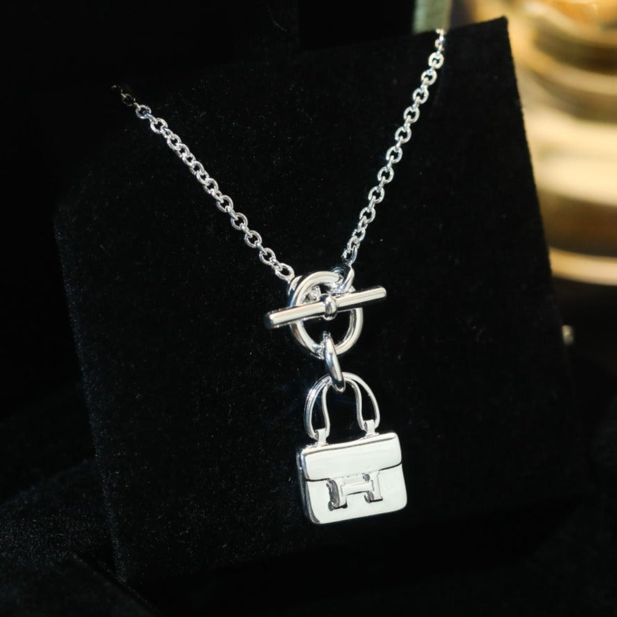 Pomuse POP H PEDANT SILVER NECKLACE