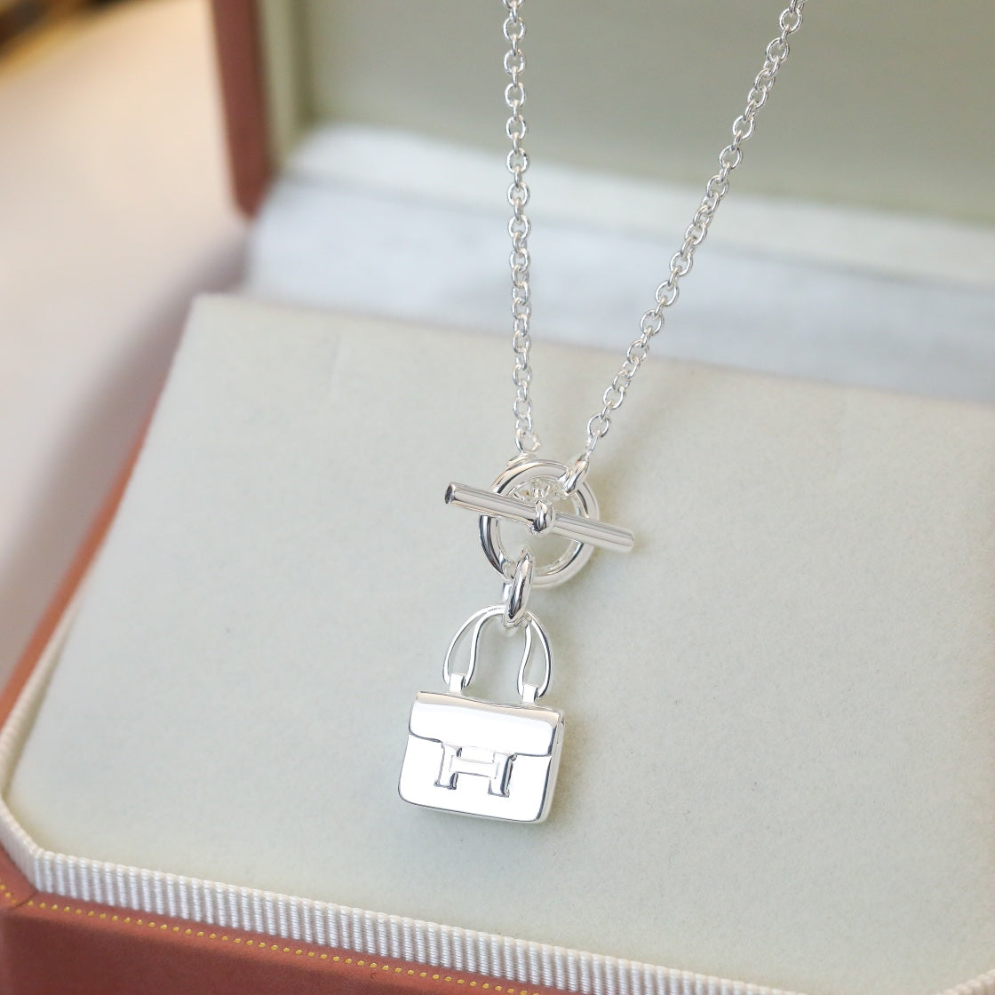 Pomuse POP H PEDANT SILVER NECKLACE
