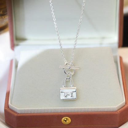 Pomuse POP H PEDANT SILVER NECKLACE