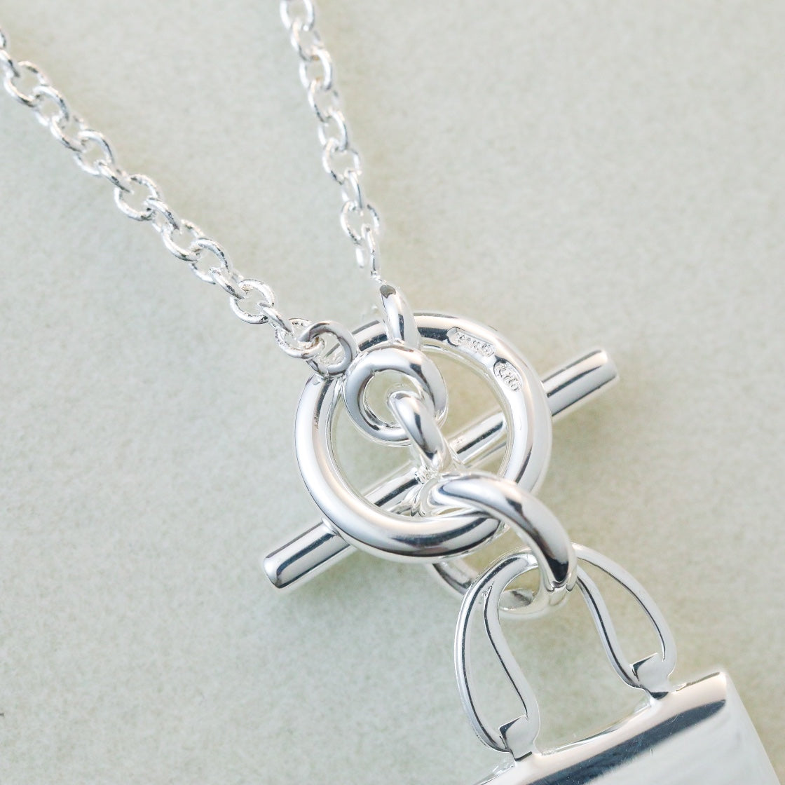 Pomuse POP H PEDANT SILVER NECKLACE