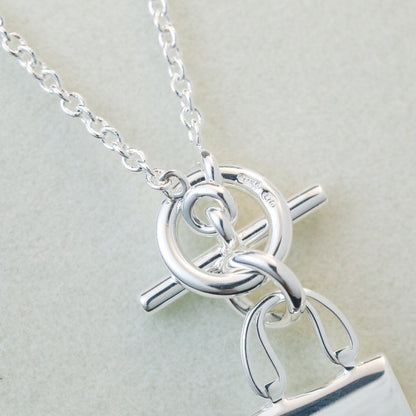 Pomuse POP H PEDANT SILVER NECKLACE