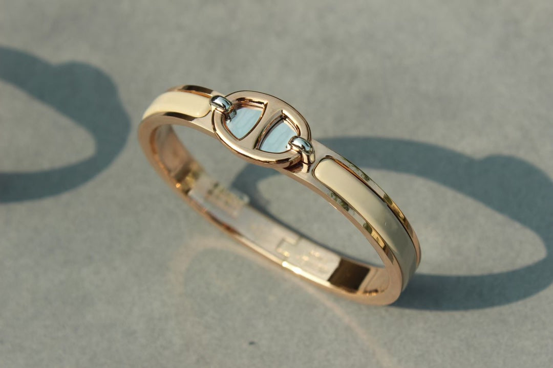 Pomuse CLIC CHAINE PINK GOLD BRACELET