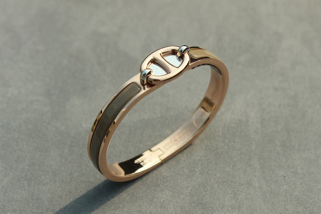 Pomuse CLIC CHAINE PINK GOLD BRACELET