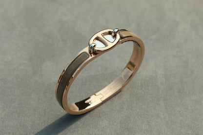 Pomuse CLIC CHAINE PINK GOLD BRACELET