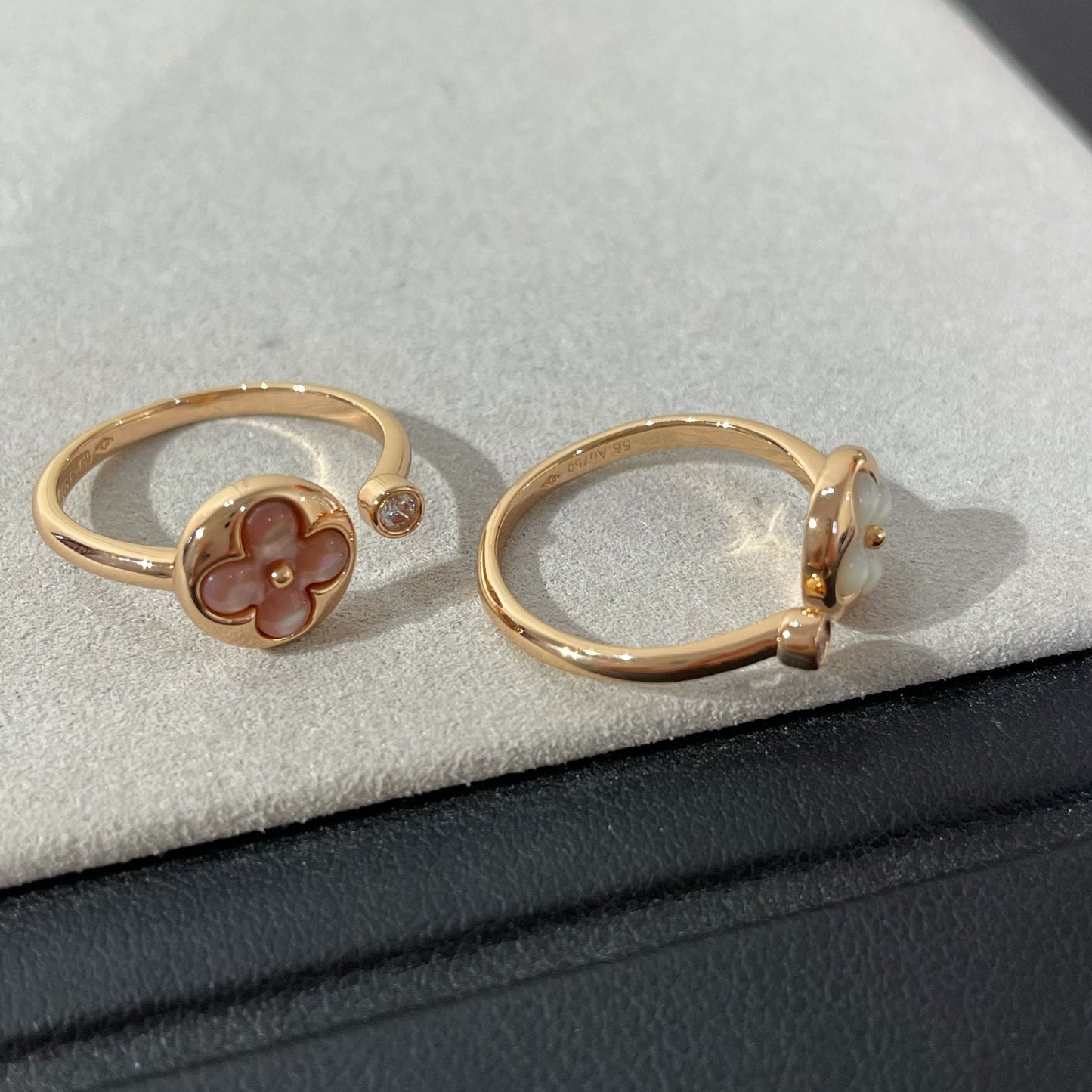 Pomuse SUN 1 DIAMOND PINK MOP RING