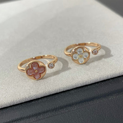 Pomuse SUN 1 DIAMOND PINK MOP RING